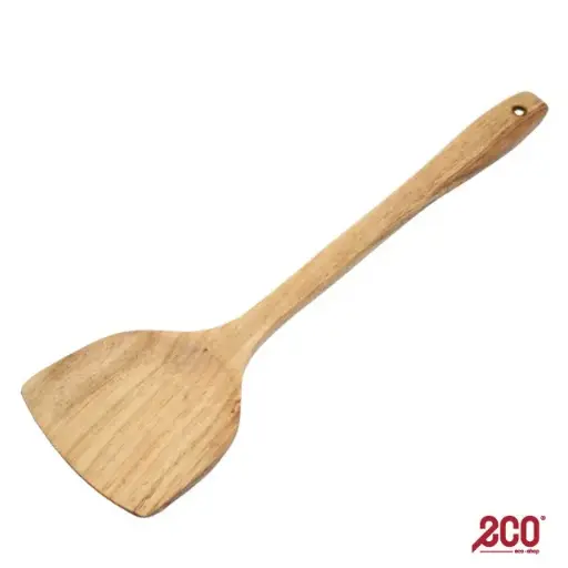 [223000390] Eco Shop Wood Solid Turner Spatula 